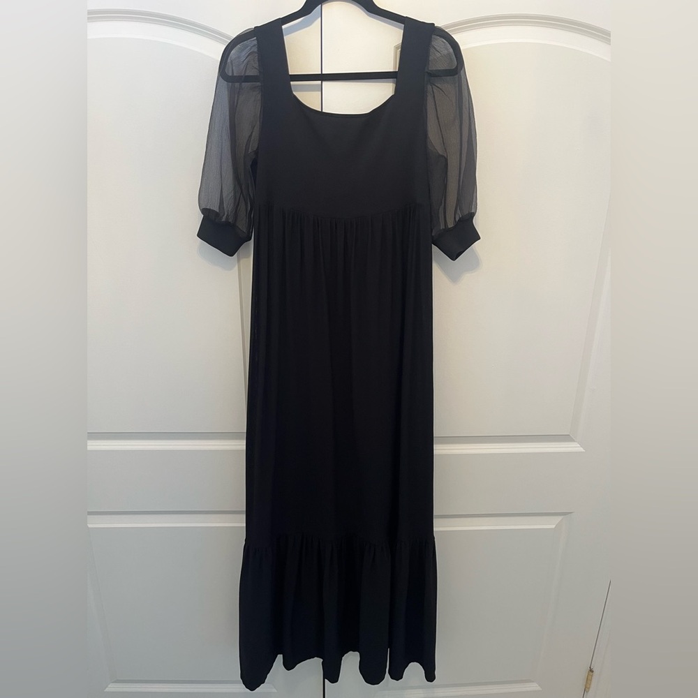 ZARA • Long Black Dress